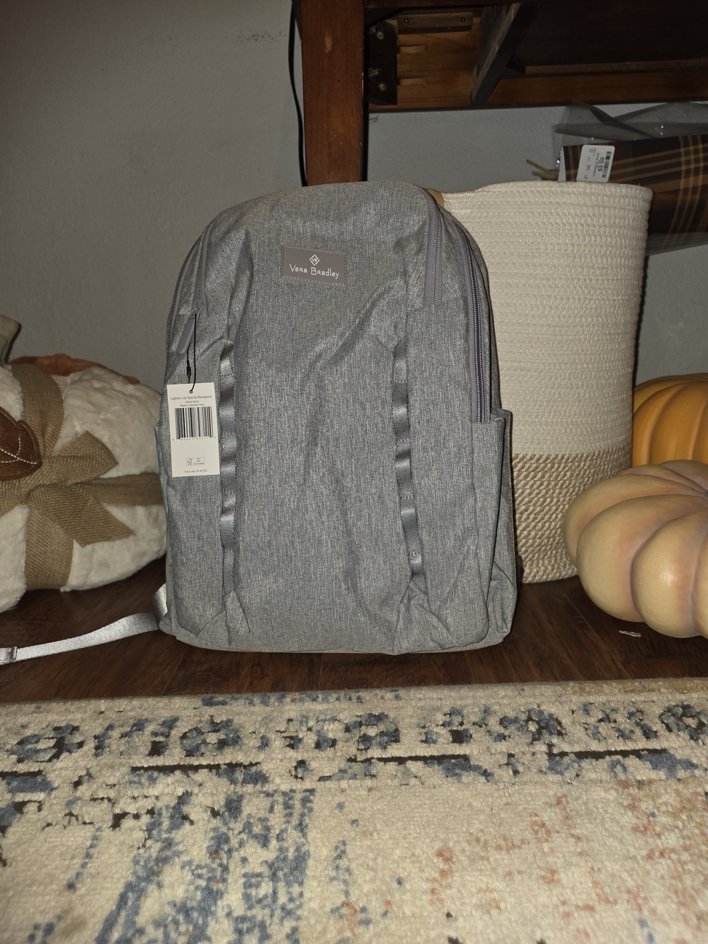 Vera Bradley Gray Everyday Backpack